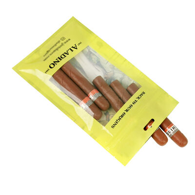 Tear resistant and puncture resistant Cigar Humidor Bags Cigar Moisturizing Plastic Zipper Bags designed to maintain optimal humidity levels