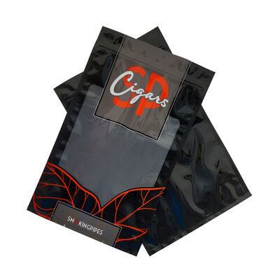 custom print resealable ziplock plastic smoking tobacco cigar wraps grabba fronto leaf packaging bag smell proof ns