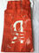 Metal Mylar Ziplock Red Aluminum Foil Ziplock Bags 3 Side Sealing Eco Friendly