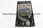 Customized black cigar tobacco moisturizing zipper bag with transparent window