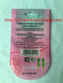 Laminated Plastic Poly Hang Bag For Insole Packaging Moisture Proof