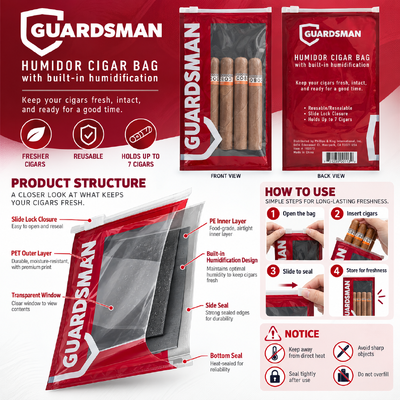 Custom Printing Cigar Plastic Packaging Bags Hand Rolling Tobacco 3 Side Seal Ziplock Pouch Bag With Window
