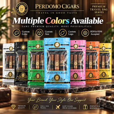 Lightweight And Compact Cigar Humidor Bags Tear-resistant And Puncture-resistant Cigar Moisturizing Plastic Zipper Bags Protection For Cigars