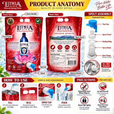 Stand Up Pouch With Butterfly Valve Stand Up Spout Bag Durable Packaging For Liquids And Food Products Oem Customization