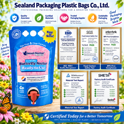 Moisture Proof Stand Up Pouch With Spout Customized Thickness Sizebag Type Packaging Ideal For Food And Beverage Industry
