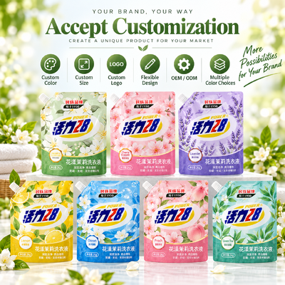 Stand Up Pouch With Spout Liquid Packaging Flexible Packaging Solution For Food And Beverage Industry