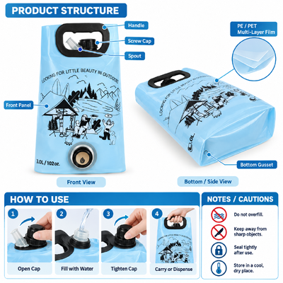 Moisture Proof Stand Up Pouch With Spout Flexible Spout Pouch Packaging Perfect For Beverage Sauce And Liquid Packaging