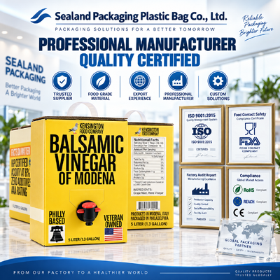 Rectangular Bag In Box without Tap 25L Capacity Sturdy Packaging Solution for Various Liquid Applications