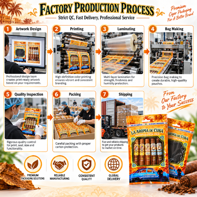 Cigar Humidor Bags Featuring Food-grade TPU And PE Material Cigar Moisturizing Plastic Zipper Bags