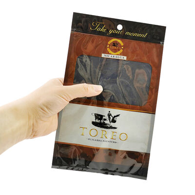 Bag featuring OPP LDPE laminated material cigar packaging bag ideal for maintaining cigar and preventing moisture damage
