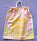 Customized White Plastic Drawstring Bags , Ribbon Drawstring Poly Bags