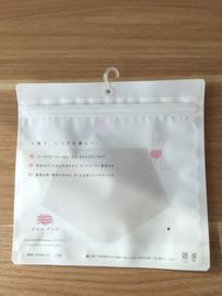 Reclosable Zip lock Poly Bags With Hangers Hook / Plastic Custom Printed Bags