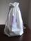 CPE white transparent Plastic Drawstring Bags For Cosmetic / Daily Necessities / Clothes