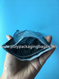 Durable  Plastic Packaging Bag / Custom Moisturizing Layer Composite Zipper Seal Cigar Bag