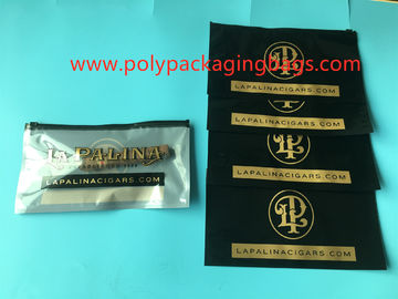 Customized Printed 4 - 6 Cigars Wrap Bags , Mylar Packaging Bags With Zipper