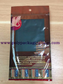 Ziplock Transparent Window Tabacco Pouch 72% Moisture Zipper Cigar Packaging Bag Pouch