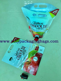 Stand Up 0.19mm 20L Plastic Liquid Food Bags With Valve / Spigot