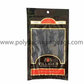 Humidification System Zipper Resealable Cigar Humidor Bag Cigar Packaging Bag With Humidifier Sponge