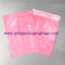Pink Opaque 0.14mm Self Adhesive Plastic Bags For Shipping Mailing