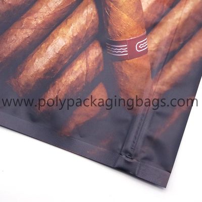 Customized Logo Sealable Plastic Tobacco Cigar Bags With Sponge Layer