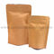 Biodegradable Coffee Stand Up Kraft Paper Pouch With Bottom Gusset
