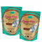 Kraft Paper Stand Up Pouches Foil Aluminum Resealable Ziplock Food Packaging With Clear Window