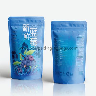 Moisture Proof Frosted Matte Recyclable Ziplock Food Packaging