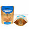 Kraft Paper Stand Up Pouches Foil Aluminum Resealable Ziplock Food Packaging With Clear Window