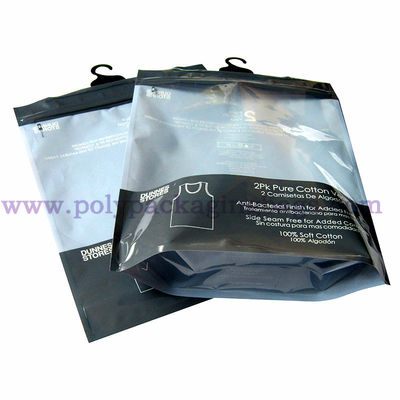 60 Mircon OPP PET Poly Hanger Bag With Plastic Hook