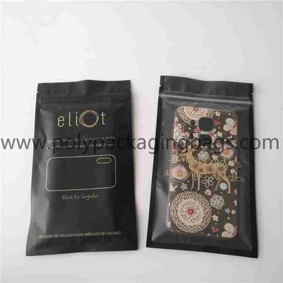 OPP frosted composite zipper bag for mobile phone, charging cable.