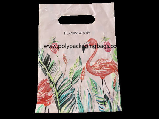 0.08mm Die Cut Handle Plastic Bag For Shopping/ Plastic Die Cut Bags/Strong Shopping Bags With Handle