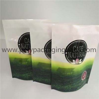 Aluminum foil pouch packaging Stand up plastic coffee bag with ziplock