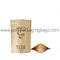 Customized supplier recyclable tea flat bottom kraft ziplock bag