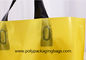 Thickness 0.1mm Yellow PE Die Cutting Hand Bags