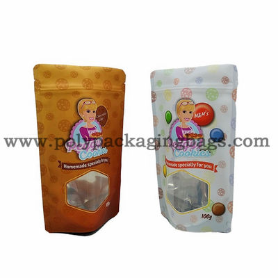 Cookies Packaging Stand Up Aluminum Foil Mylar Ziplock Bags