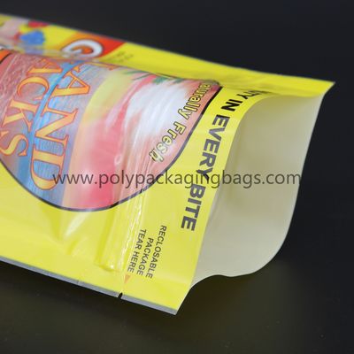 Gravure Printing LDPE Plastic Standing Ziplock Bag