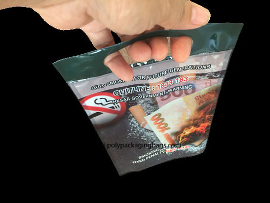 OPP LDPE Laminated Cigar Plastic Bags With Hand Hole