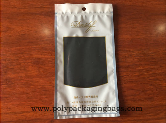 Custom Printing 4x6 5g 10g 100gr Cigar Rolling Tobacco Leaf Packaging Bag With Ziplock Clear Window