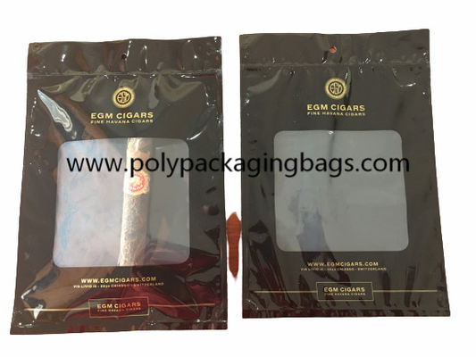 Custom Printed Ziplock Cigar Packaging Bag With Hydrating Layer