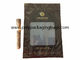 Black classic cigar zipper bag with transparent windows and moisturizing sponge