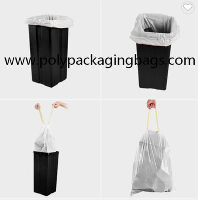 Degradable Colorful Plastic Drawstring Garbage Bags W42 x L44cm