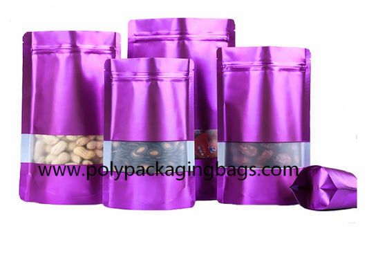 Resealable Stand Up Aluminium Foil Packaging Bags For Dried Fruits