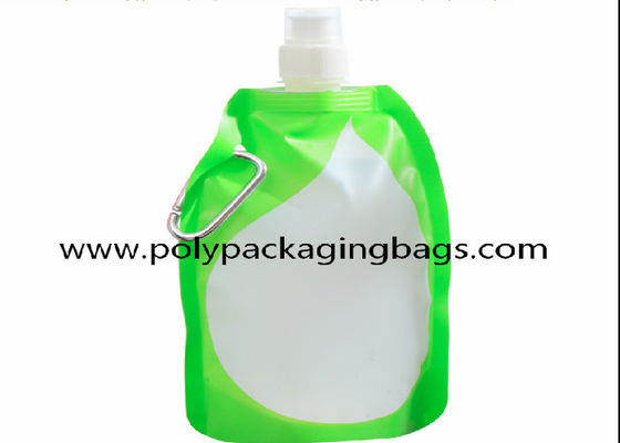 Solid Color 0.18mm Folding Water Bag For Mountaineering Stand Up Camping Foldable Bottles