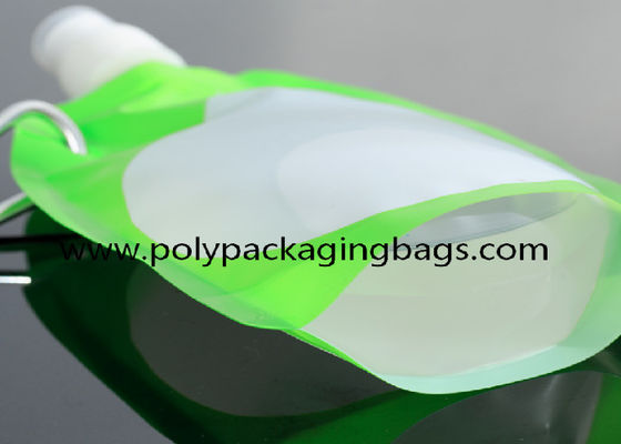 Solid Color 0.18mm Folding Water Bag For Mountaineering Stand Up Camping Foldable Bottles