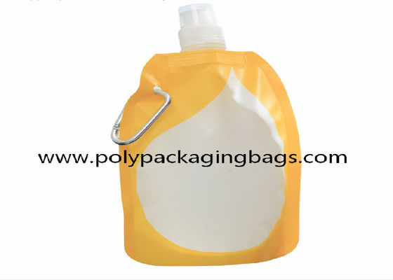 Solid Color 0.18mm Folding Water Bag For Mountaineering Stand Up Camping Foldable Bottles