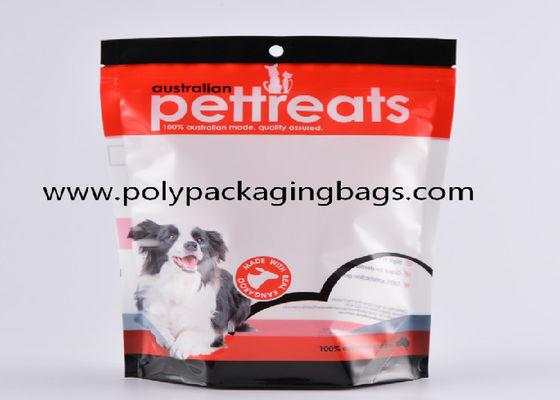 Gravure Printing Stand Up Resealable Pouch Packaging For Pet Feed