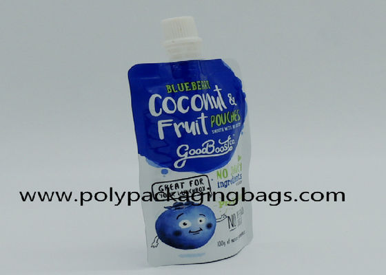 Gravure Printing Self Contained Aluminum Foil Suction Nozzle Bag With Spout