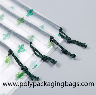 22*33cm Frosted PE Plastic Drawstring Pouch Bag