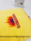 Yellow Waterproof Nylon Mesh Promotional Drawstring Bags / Personalized Drawstring Bags