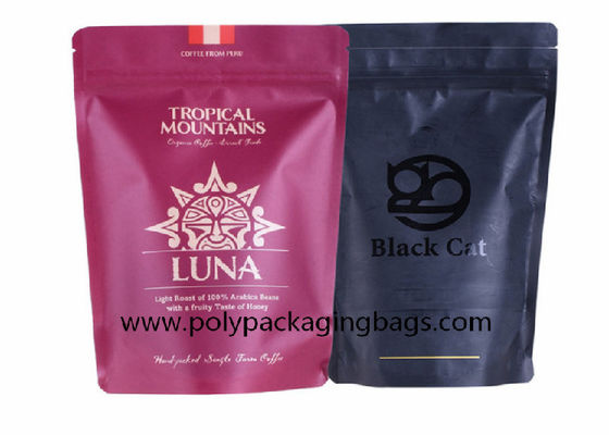 Coffee Bean Packing Self Standing Ziplock Aluminum Foil Plastic Bag